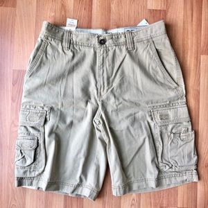 IZOD Men’s Khaki Saltwater Chinos Cargo Shorts NWT